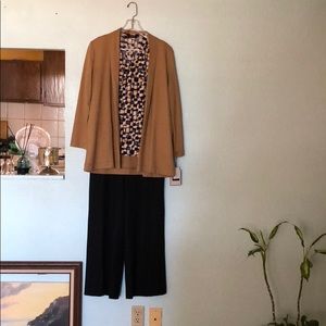 Jacket, blouse, and pants all from Japan